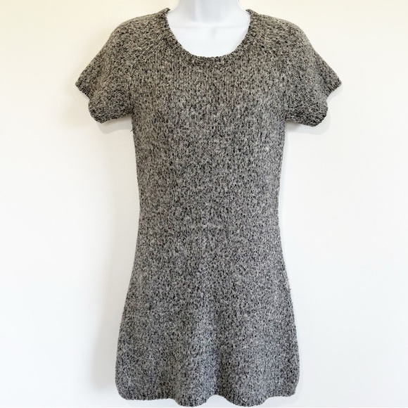 THEORY Merino Wool Blend Sweater Dress Gray Medium